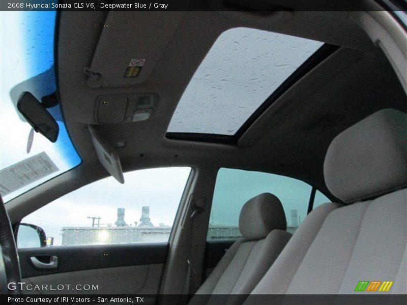 Deepwater Blue / Gray 2008 Hyundai Sonata GLS V6