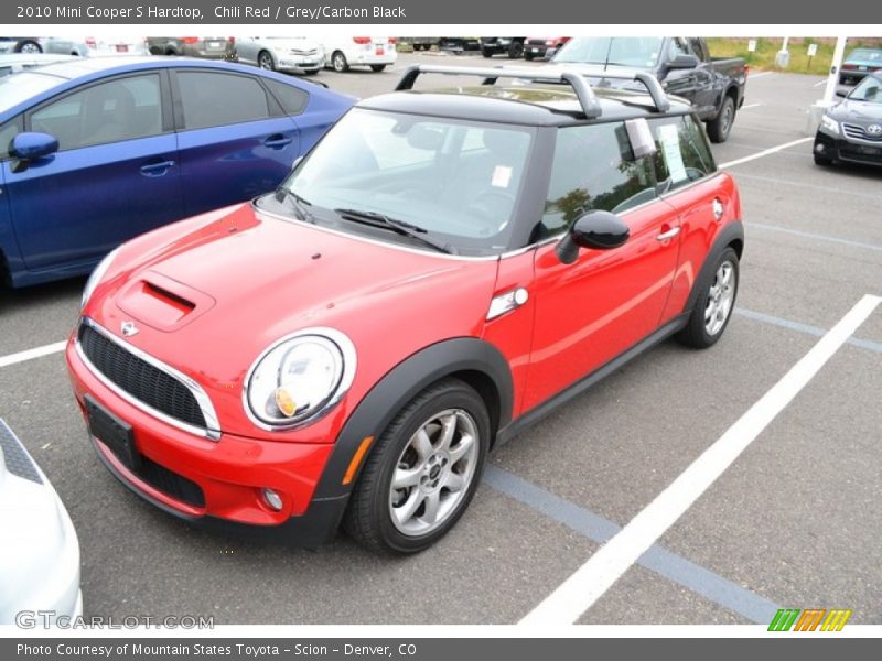 Chili Red / Grey/Carbon Black 2010 Mini Cooper S Hardtop