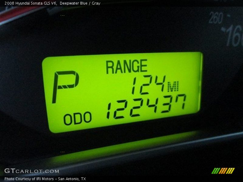 Deepwater Blue / Gray 2008 Hyundai Sonata GLS V6