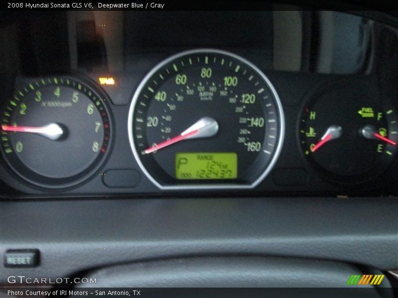 Deepwater Blue / Gray 2008 Hyundai Sonata GLS V6