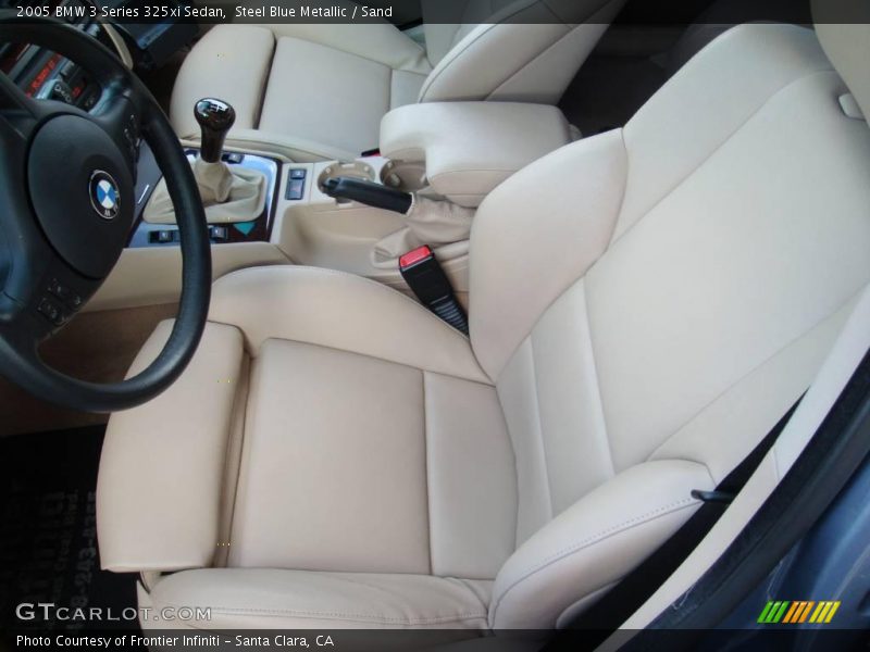 Steel Blue Metallic / Sand 2005 BMW 3 Series 325xi Sedan