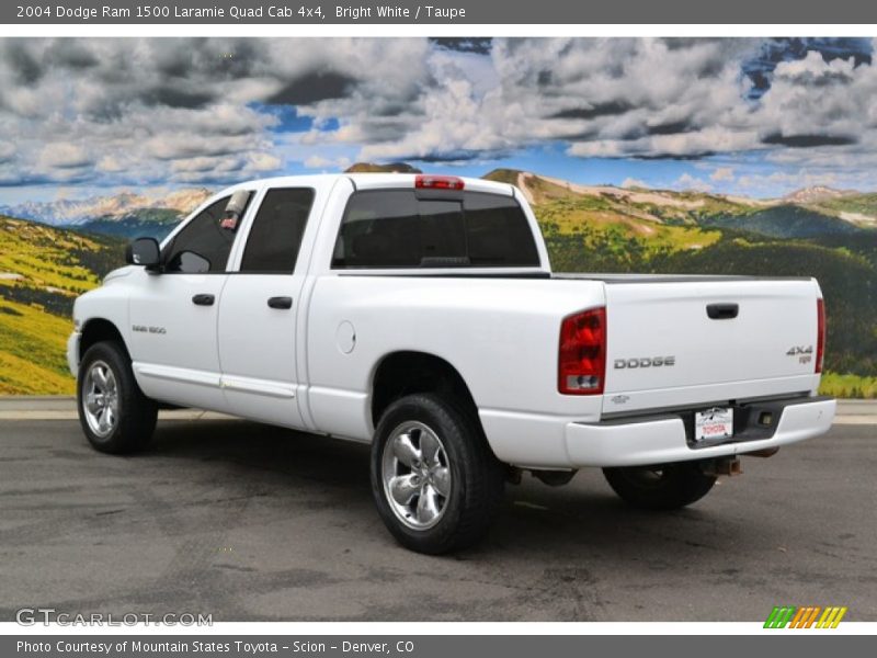 Bright White / Taupe 2004 Dodge Ram 1500 Laramie Quad Cab 4x4