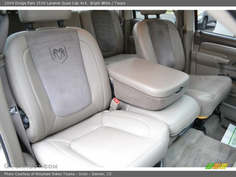 Bright White / Taupe 2004 Dodge Ram 1500 Laramie Quad Cab 4x4