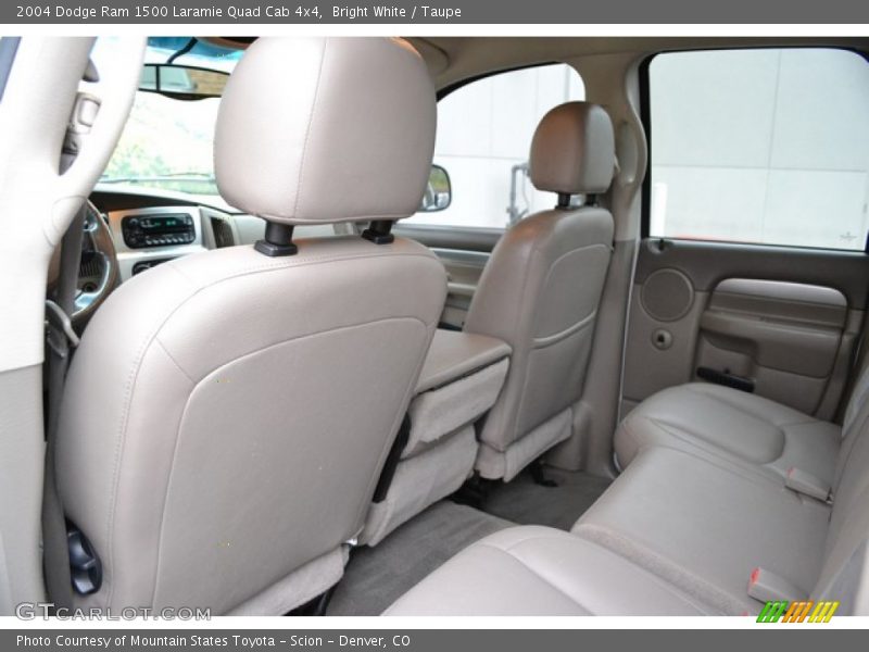 Bright White / Taupe 2004 Dodge Ram 1500 Laramie Quad Cab 4x4