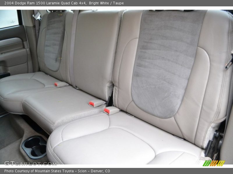 Bright White / Taupe 2004 Dodge Ram 1500 Laramie Quad Cab 4x4