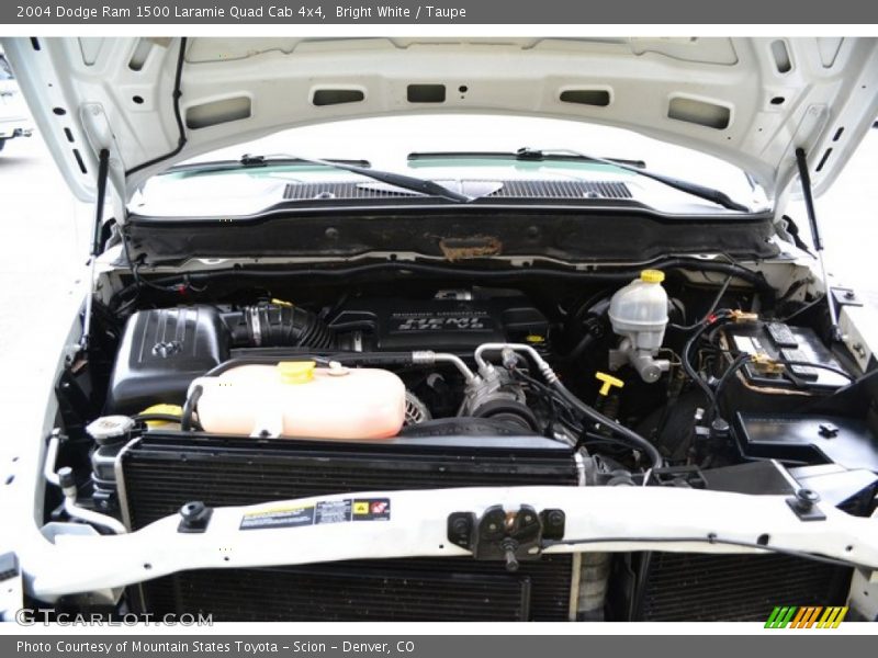 Bright White / Taupe 2004 Dodge Ram 1500 Laramie Quad Cab 4x4