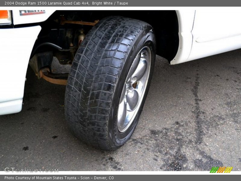 Bright White / Taupe 2004 Dodge Ram 1500 Laramie Quad Cab 4x4