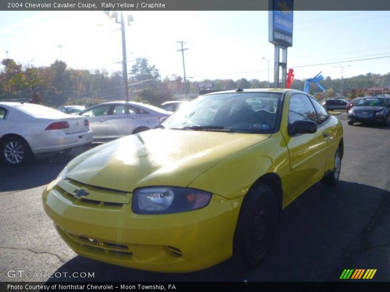 Rally Yellow / Graphite 2004 Chevrolet Cavalier Coupe