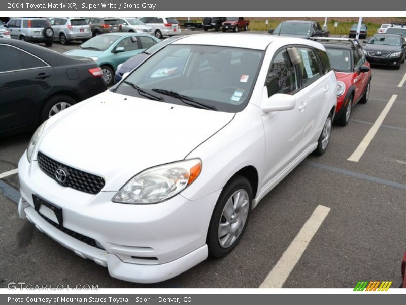 Super White / Stone Gray 2004 Toyota Matrix XR