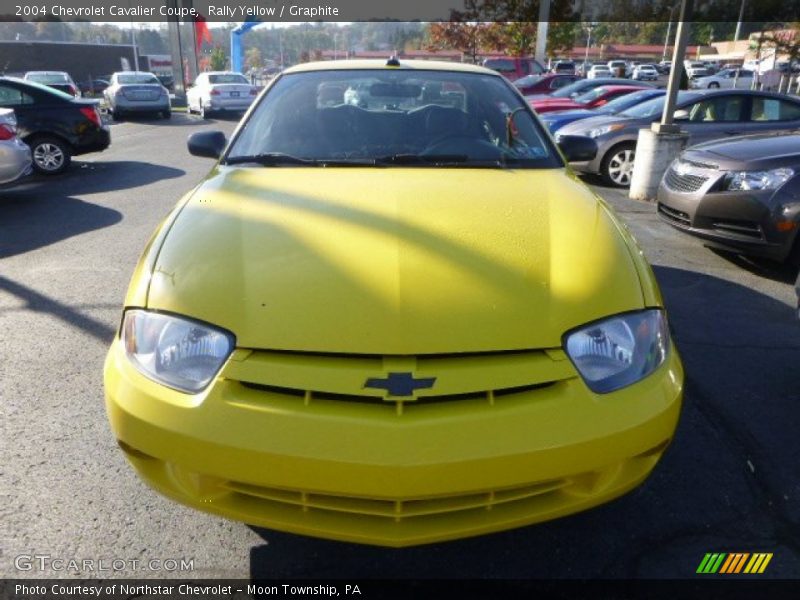 Rally Yellow / Graphite 2004 Chevrolet Cavalier Coupe