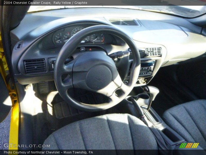 Rally Yellow / Graphite 2004 Chevrolet Cavalier Coupe