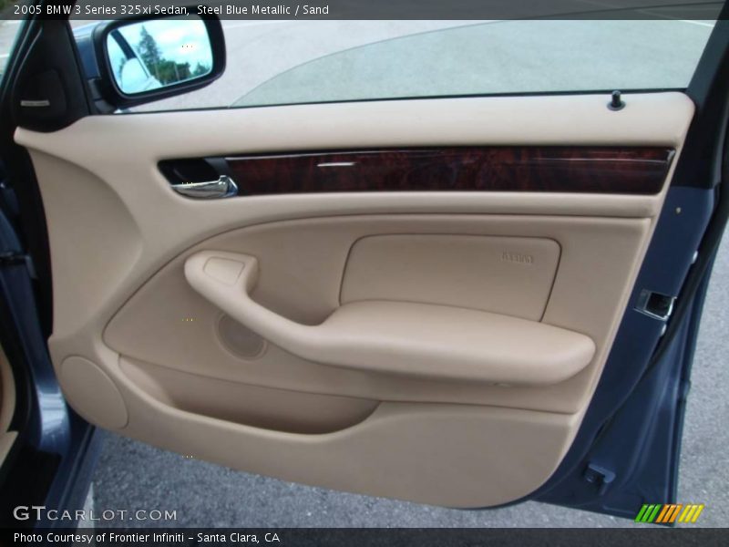 Steel Blue Metallic / Sand 2005 BMW 3 Series 325xi Sedan