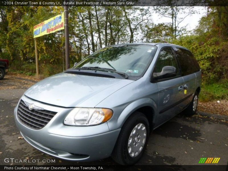 Butane Blue Pearlcoat / Medium Slate Gray 2004 Chrysler Town & Country LX