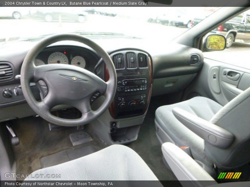 Butane Blue Pearlcoat / Medium Slate Gray 2004 Chrysler Town & Country LX