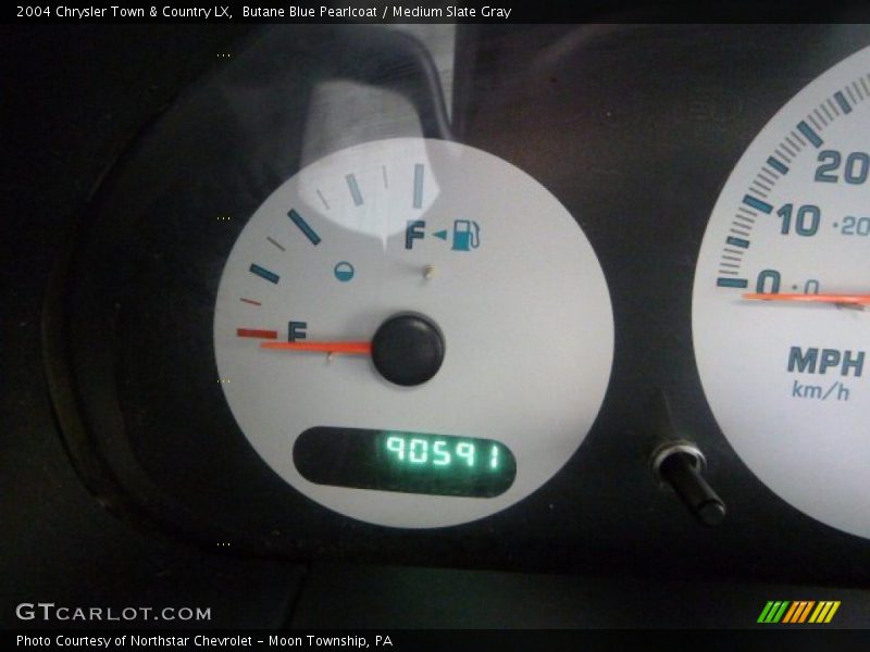 Butane Blue Pearlcoat / Medium Slate Gray 2004 Chrysler Town & Country LX