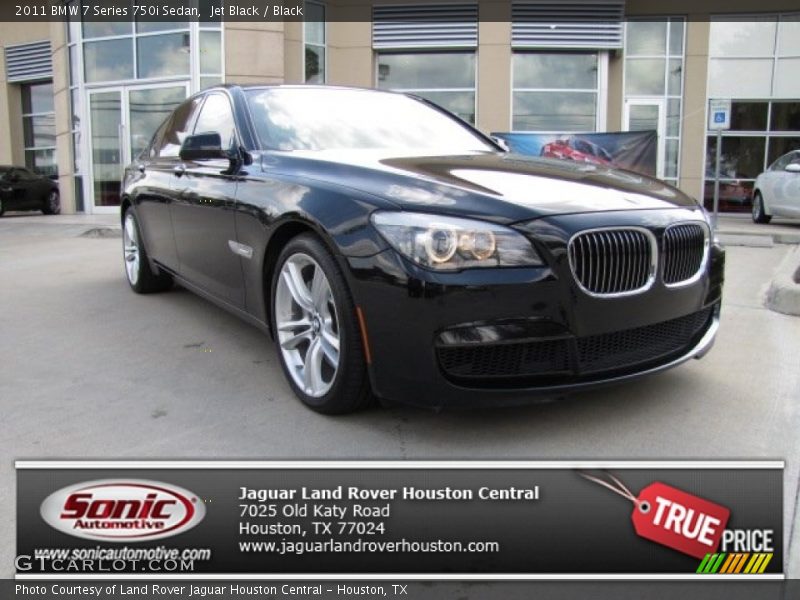 Jet Black / Black 2011 BMW 7 Series 750i Sedan