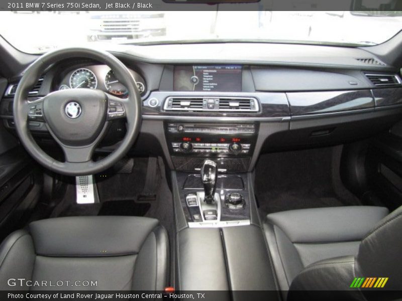 Jet Black / Black 2011 BMW 7 Series 750i Sedan