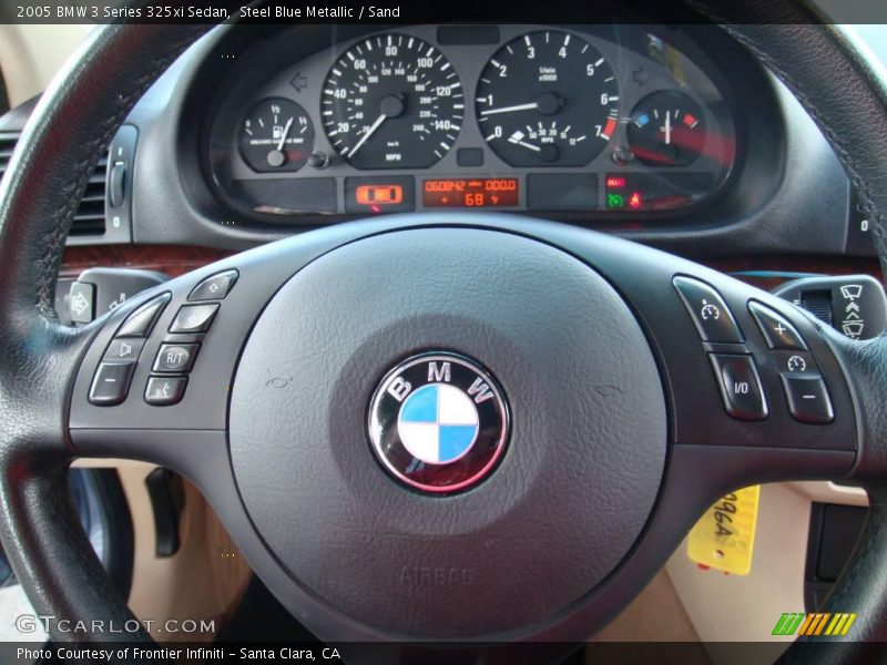 Steel Blue Metallic / Sand 2005 BMW 3 Series 325xi Sedan