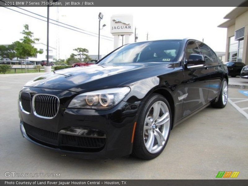 Jet Black / Black 2011 BMW 7 Series 750i Sedan