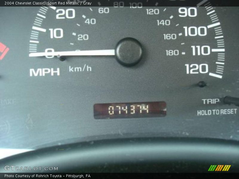 Sport Red Metallic / Gray 2004 Chevrolet Classic