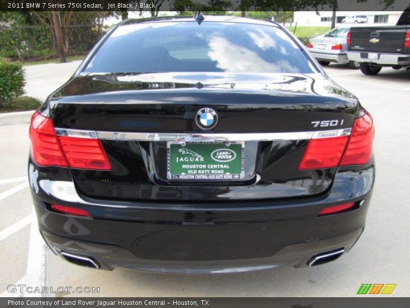 Jet Black / Black 2011 BMW 7 Series 750i Sedan