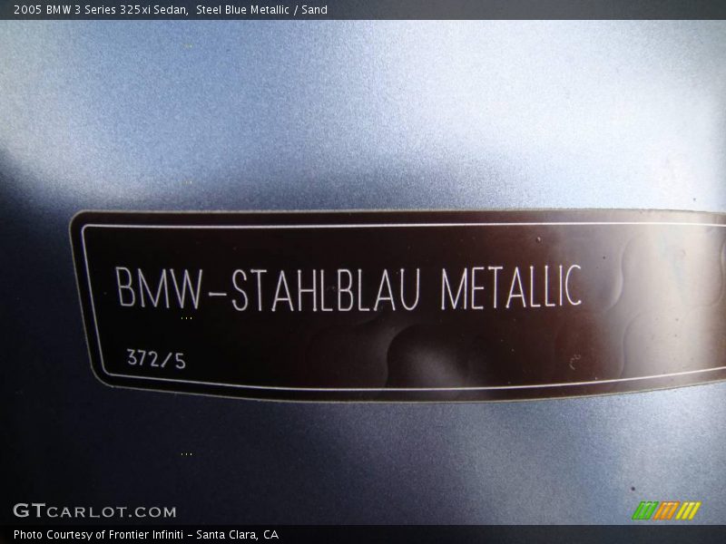 Steel Blue Metallic / Sand 2005 BMW 3 Series 325xi Sedan