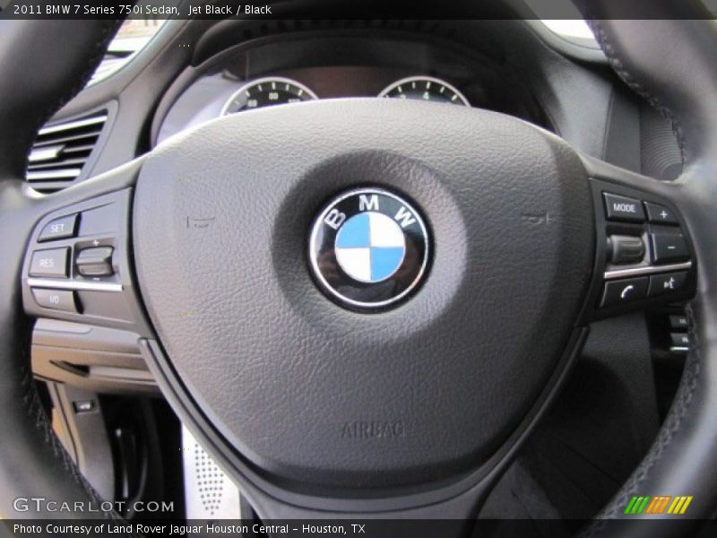 Jet Black / Black 2011 BMW 7 Series 750i Sedan