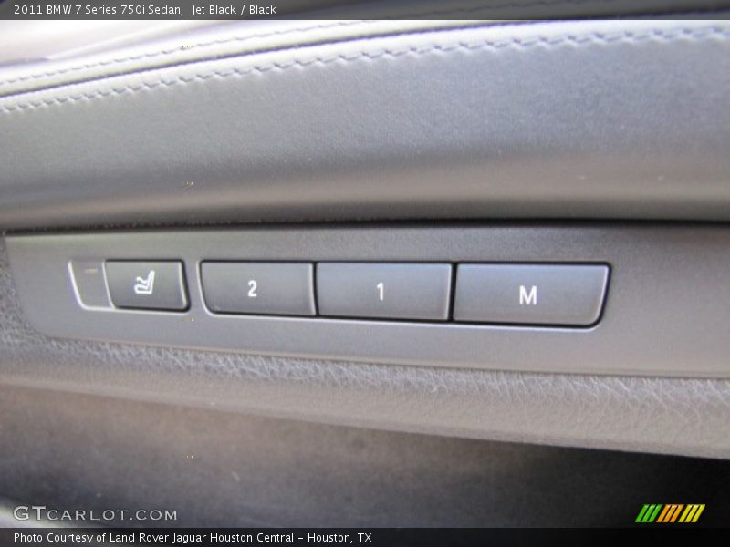 Jet Black / Black 2011 BMW 7 Series 750i Sedan