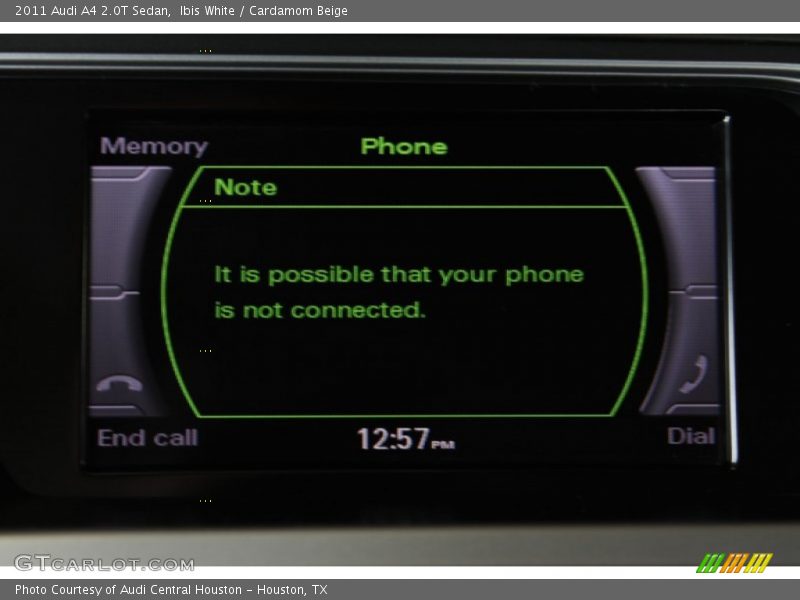 Ibis White / Cardamom Beige 2011 Audi A4 2.0T Sedan