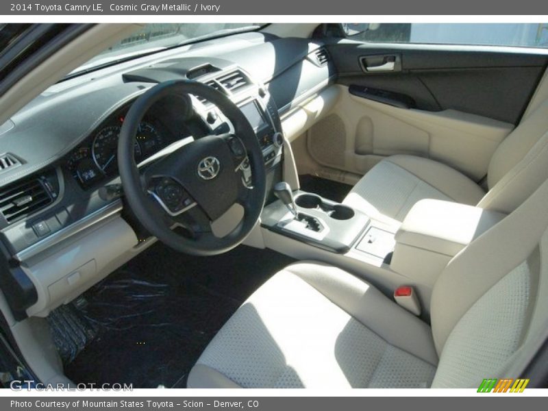 Cosmic Gray Metallic / Ivory 2014 Toyota Camry LE
