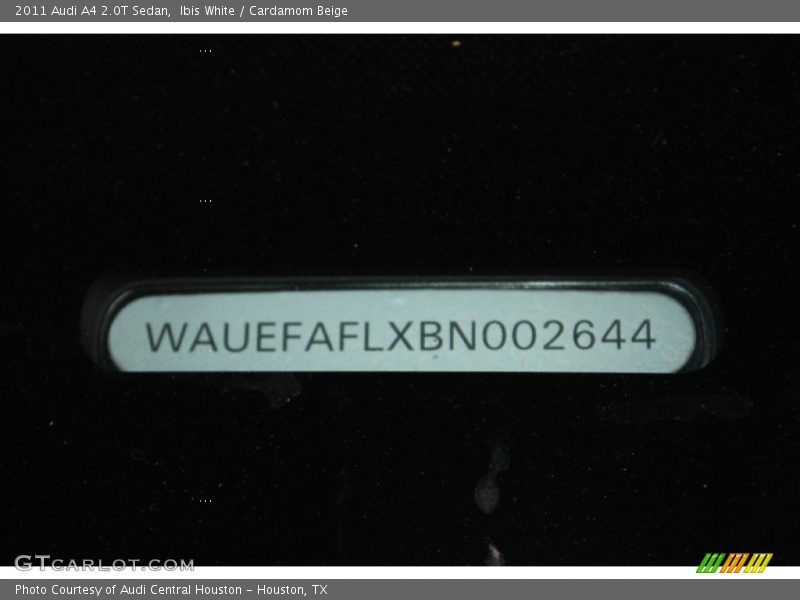Ibis White / Cardamom Beige 2011 Audi A4 2.0T Sedan