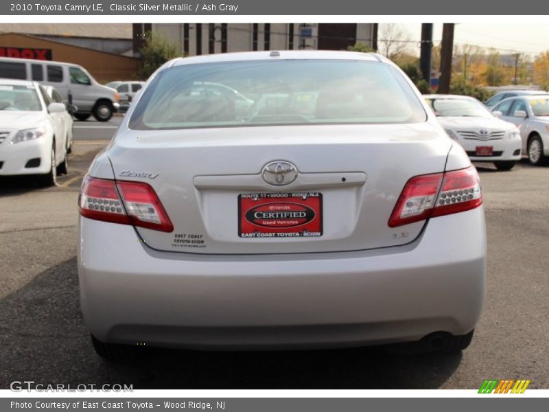 Classic Silver Metallic / Ash Gray 2010 Toyota Camry LE