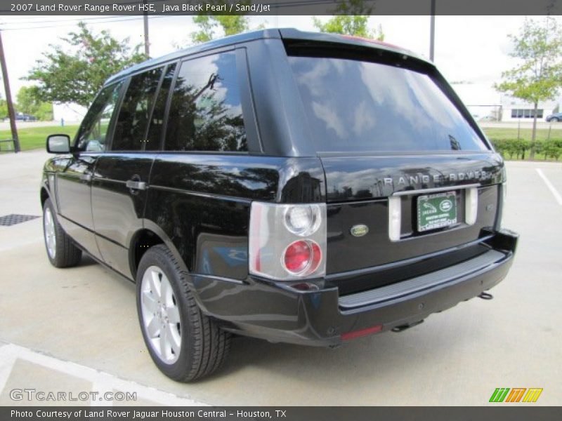 Java Black Pearl / Sand/Jet 2007 Land Rover Range Rover HSE