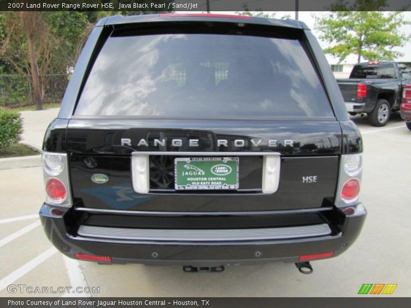 Java Black Pearl / Sand/Jet 2007 Land Rover Range Rover HSE