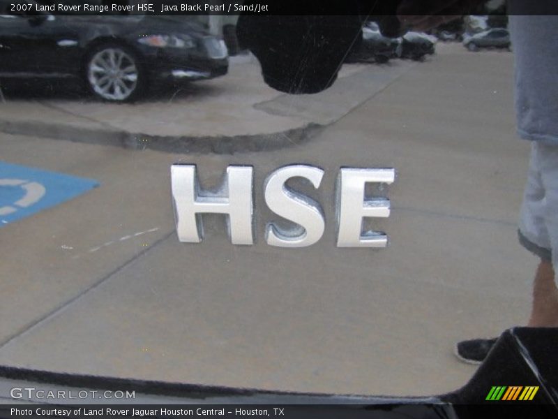 Java Black Pearl / Sand/Jet 2007 Land Rover Range Rover HSE