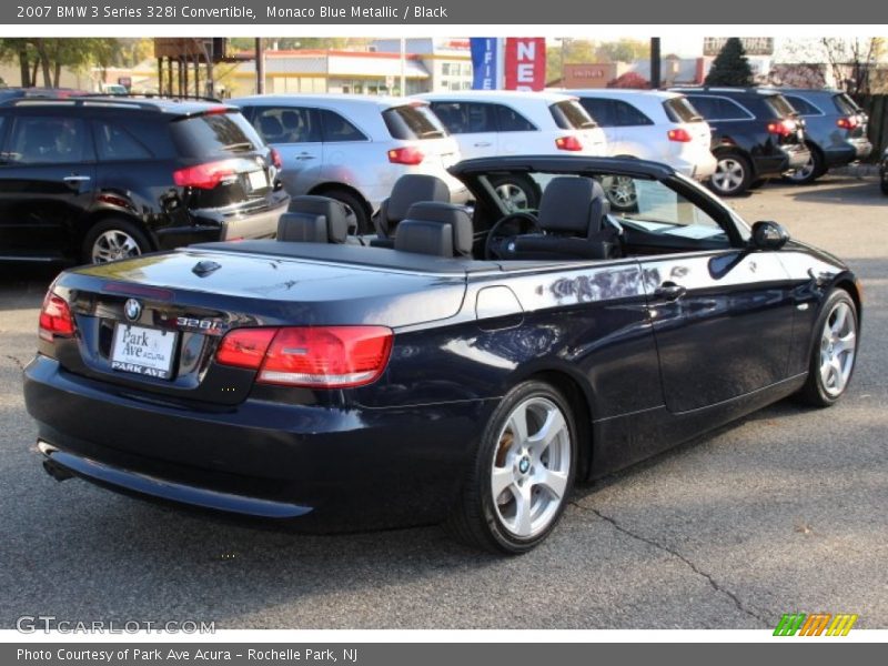 Monaco Blue Metallic / Black 2007 BMW 3 Series 328i Convertible