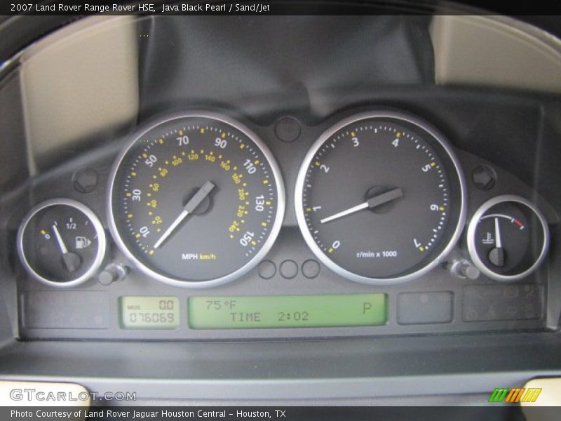 Java Black Pearl / Sand/Jet 2007 Land Rover Range Rover HSE