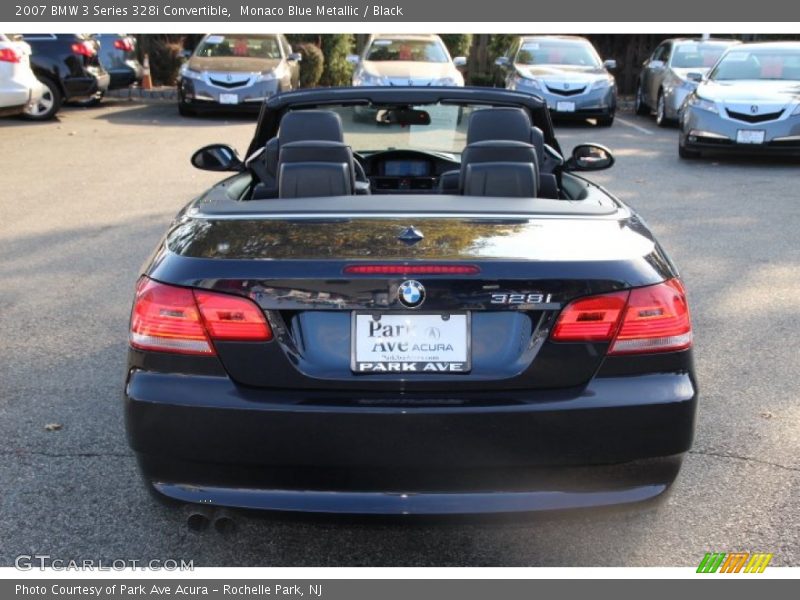 Monaco Blue Metallic / Black 2007 BMW 3 Series 328i Convertible