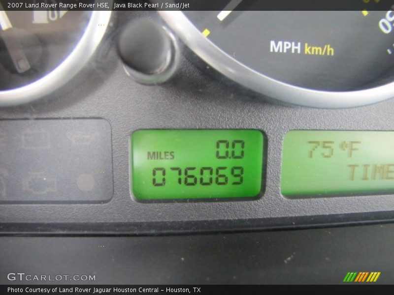 Java Black Pearl / Sand/Jet 2007 Land Rover Range Rover HSE