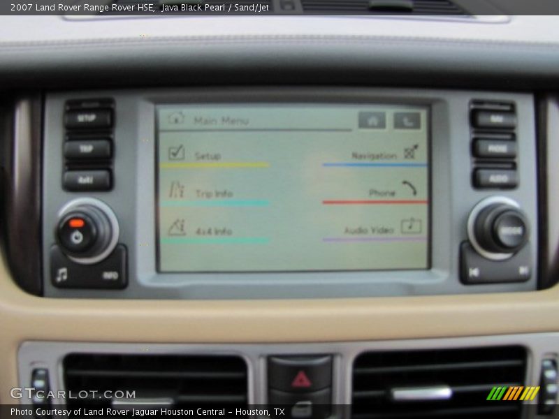 Java Black Pearl / Sand/Jet 2007 Land Rover Range Rover HSE