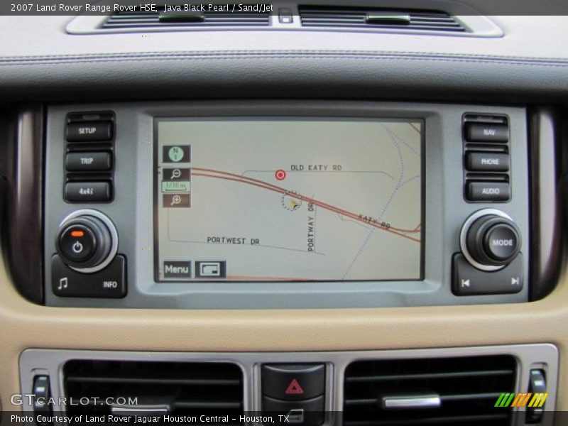 Java Black Pearl / Sand/Jet 2007 Land Rover Range Rover HSE