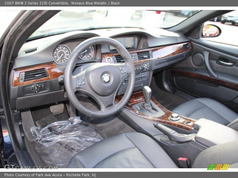 Monaco Blue Metallic / Black 2007 BMW 3 Series 328i Convertible