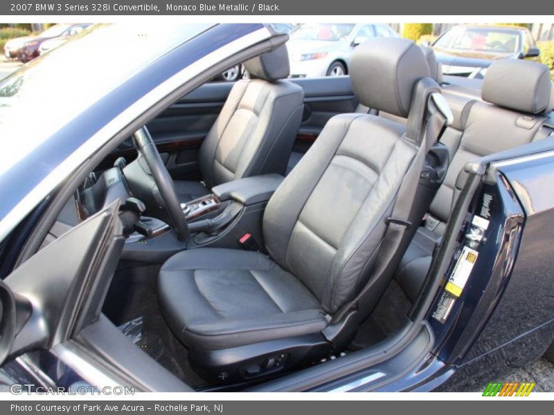 Monaco Blue Metallic / Black 2007 BMW 3 Series 328i Convertible