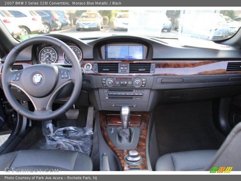 Monaco Blue Metallic / Black 2007 BMW 3 Series 328i Convertible