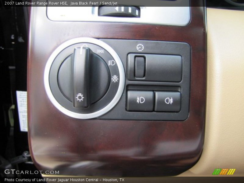 Java Black Pearl / Sand/Jet 2007 Land Rover Range Rover HSE