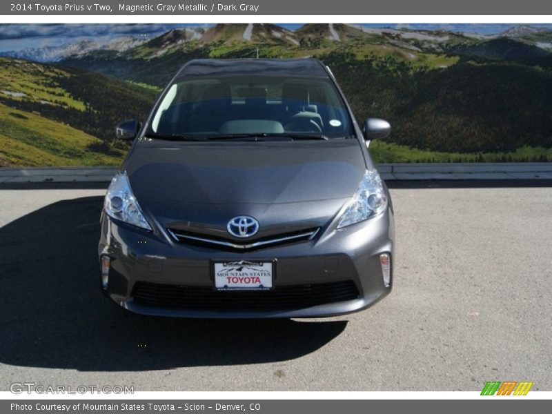Magnetic Gray Metallic / Dark Gray 2014 Toyota Prius v Two