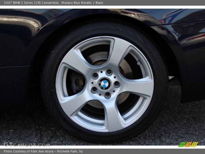 Monaco Blue Metallic / Black 2007 BMW 3 Series 328i Convertible