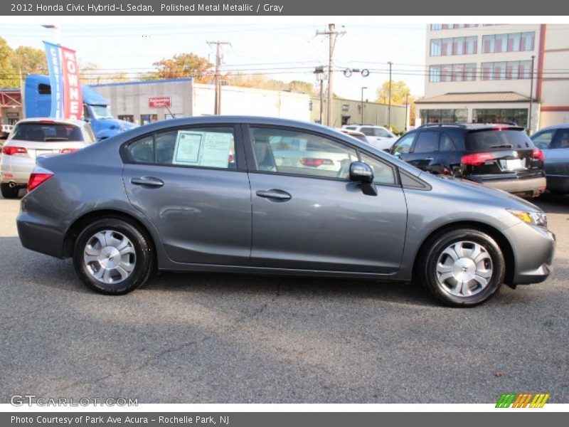 Polished Metal Metallic / Gray 2012 Honda Civic Hybrid-L Sedan