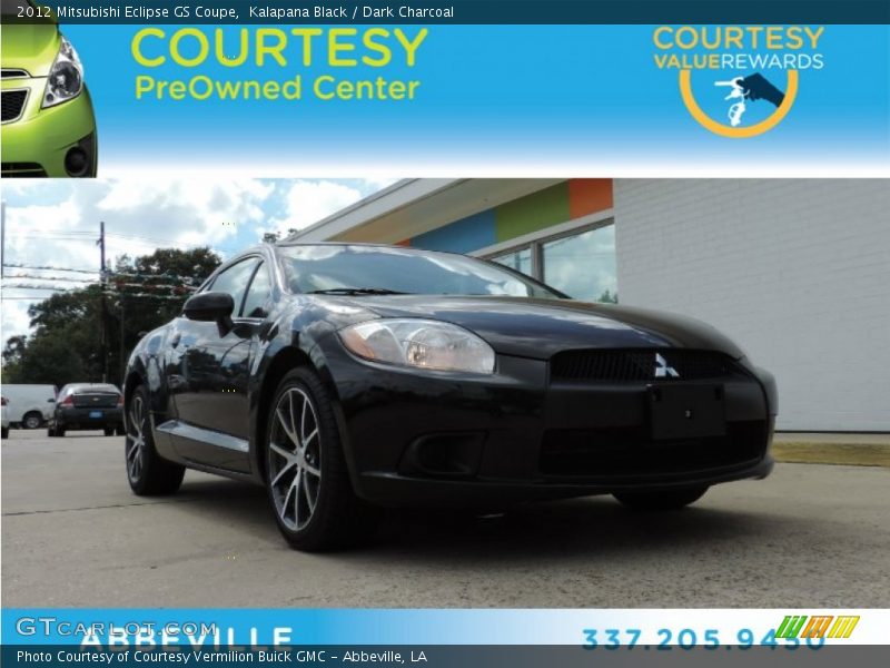 Kalapana Black / Dark Charcoal 2012 Mitsubishi Eclipse GS Coupe