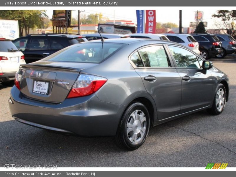 Polished Metal Metallic / Gray 2012 Honda Civic Hybrid-L Sedan